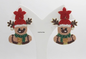 ต่างหูมุกทะเลชุบเงินสไตล์โบฮีเมียนสำหรับงานปาร์ตี้-ขายส่ง - Product Image 4