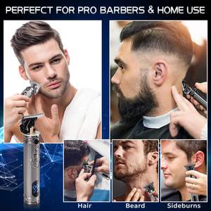 Cortadora de Pelo y Barba Inalámbrica Profesional para Hombre, Silenciosa, Recargable, Afeitadora de Salón con Fuente de Alimentación USB y Batería - Product Image 5