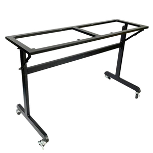 CHB68046 Industrial Design Style Office Furniture Folding <b>Table</b> <b>Legs</b> with Wheels Easy-To-Fold and Portable - Product Image 1
