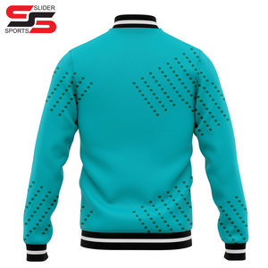 Vente en gros Veste bombardier universitaire personnalisée pour hommes Manteau imperméable de haute qualité, solide, tricoté, avec broderie au design - Product Image 2