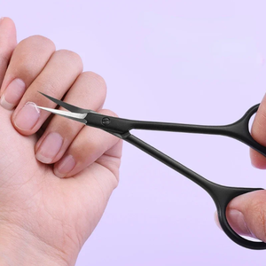 Tijeras para cutículas de acero inoxidable personalizadas, removedor de piel muerta para cortaúñas, Tijeras para uñas rusas, tijeras curvas para manicura - Product Image 5