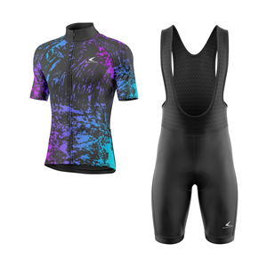 Ensemble de cyclisme personnalisé pour adultes en polyester et élasthanne de 160 grammes à manches courtes, maillot de cyclisme et short de cyclisme avec rembourrage - Product Image 5