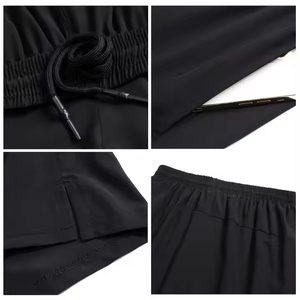 ชุดสูทลำลองสวมใส่สบายๆแห้งเร็วเสื้อผ้าแฟชั่นฤดูร้อนชุดเล่นกีฬาวิ่งแขนสั้น - Product Image 6