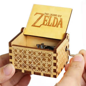 Mini Caja Musical de Madera con Manivela, Canción Giratoria de la Leyenda de Zelda, Logotipo Personalizado para Regalos Navideños - Product Image 2