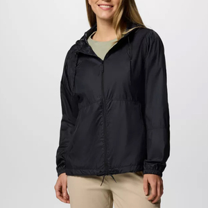 Diseño personalizado impermeable al aire libre con capucha chaqueta cortavientos para mujer ropa Casual liso señoras chaquetas cortavientos para la venta - Product Image 1