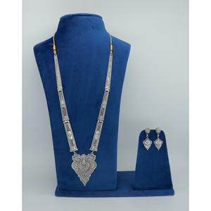 Collier avec boucles d'oreilles Parure de bijoux Oxodise Laiton pur Haute qualité Émirats arabes unis Dubaï Collier Design Parure de bijoux - Product Image 1