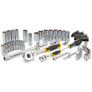 Juego de herramientas Stanley de 96 piezas: trinquete de 1/4'' y 1/2'', vasos y insertos - Product Image 3