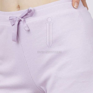 Pantalones cortos de mujer 2024, venta al por mayor, pantalones cortos de algodón de verano con logotipo personalizado para mujer - Product Image 4