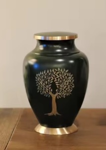 ภาชนะใส่เถ้ากระดูกโลหะทำมือชุบเงินแบบพรีเมี่ยมสำหรับใส่เถ้ากระดูกทนทานสำหรับคนที่คุณรัก - Product Image 3