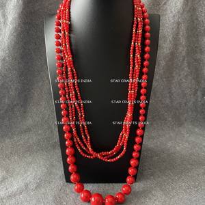 Collar Unisex de moda Hip Hop, collar de cuentas de cristal Natural colorido con personalidad, collar de resina, regalo de fiesta - Product Image 2