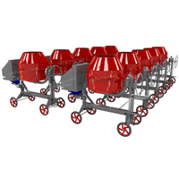 Vente chaude Portable 350L/450L Mini Diesel Essence Bétonnière Machine Core Composants Moteur Béton Haute Performance