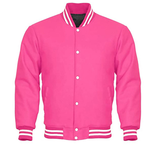 Veste universitaire de baseball universitaire en tissu performant OEM veste bombardier de sport à la mode décontractée avec broderie d'équipe personnalisée pour hommes - Product Image 1