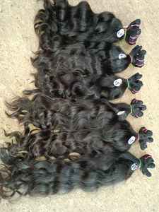 Extensiones de cabello humano Remy indio de Grado Superior Estilo de onda natural en color de cabello natural original - Product Image 5