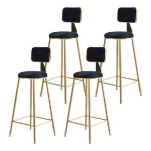 Tabourets de bar à cadre en métal de haute qualité Chaises de restaurant de bar solides Meubles pour s'asseoir avec repose-pieds et dossier - Product Image 3