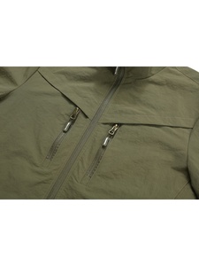 Custom Style <b>Men's</b> <b>Rain</b> Jackets Waterproof Windbreaker Casual <b>Coat</b> Zipper Closure Mountain Hiking Outerwear with Front Pocket - Product Image 4