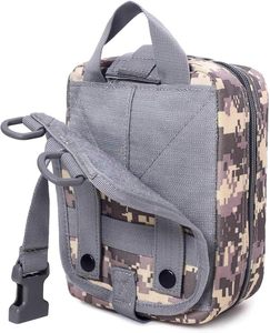 Sac médical de premiers secours tactique en plein air pochette d'urgence en nylon Molle pour trousse de survie matériau en polyester durable - Product Image 4