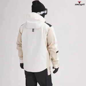 แจ็กเก็ตสกีสำหรับผู้ชายกันน้ำกันลมพิมพ์ลายมีซิปขนาดพิเศษ - Product Image 2