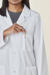 เสื้อโค้ทแล็ปทอปถักสีขาวสำหรับผู้ใหญ่ - Product Image 5