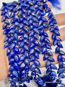 Lapislázuli Azul Natural AAA, Facetado, en Forma de Lágrima, Perforado, Tira de 8 Pulgadas, 6x9mm Aprox. - Product Image 2