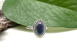 Anillo de piedras preciosas de zafiro de Plata de Ley 925, joyería hecha a mano, anillo de estilo bohemio de plata, joyería para mujer, regalo de boda para esposa - Product Image 5