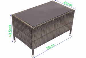 Juego de sillas de mesa de comedor exterior Valencia gris PE ratán protección UV muebles de plástico mayorista PE ratán protección Uv comedor - Product Image 6
