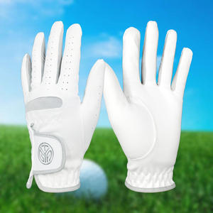 Guantes de golf Hombre Cabretta Cuero Guantes de golf Mano izquierda Blanco - Product Image 2