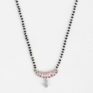 Colliers mangalsutra de style coréen, 1 collier fin à perles, bijoux élégants et durables - Product Image 4