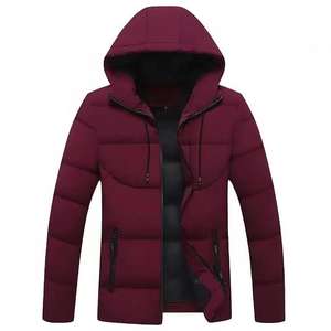 Chaqueta acolchada personalizada de tendencia para hombre, abrigo de invierno de manga larga de talla grande con relleno brillante y Parkas de diseño corto, prendas de vestir exteriores - Product Image 5