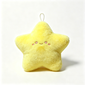 Custom star <b>plush</b>, yellow star <b>plush</b>, star stuffed toy, star <b>plush</b> ornament, sleepy star <b>plush</b> - Product Image 3