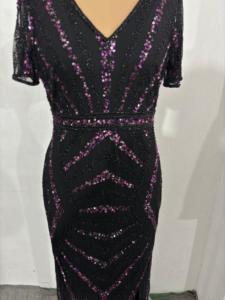 ชุดเดรสคลับคอวียาวถึงพื้นลูกปัดเลื่อมปักลายสำหรับงานปักลายสวยงามทรงสูงราคาถูกมาก - Product Image 5