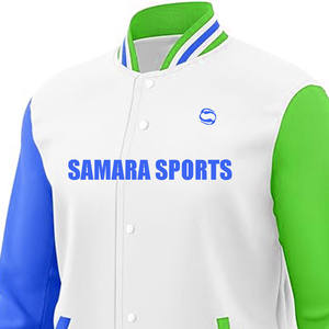 Veste de baseball Letterman personnalisée en gros de bonne qualité Manteau d'hiver en laine Corps en cuir à manches Bomber Varsity Jacket pour hommes - Product Image 4