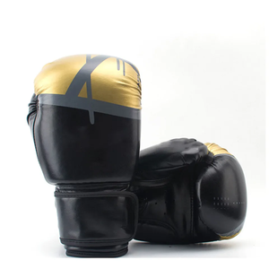 Guantes de boxeo de cuero con cordones profesionales para adultos negros de 12oz de alta calidad-Venta al por mayor con características elásticas incluidas - Product Image 5