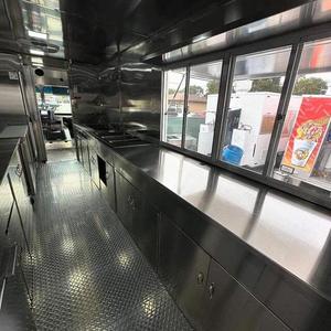 Carro de comida de aluminio personalizable de EE. UU., carrito de comida para perros calientes con equipo completo de cocina de restaurante para comida rápida y helados - Product Image 6