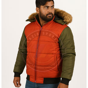 Chaqueta acolchada de plumón para hombre con logotipo personalizado de alta calidad, abrigos acolchados de burbujas OEM, chaqueta acolchada de invierno de gran oferta - Product Image 1