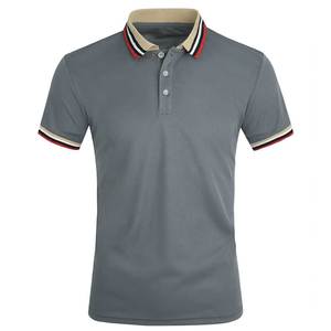 เสื้อยืดโปโลสำหรับผู้ชายเสื้อโปโลแขนสั้นผ้าฝ้าย100% สำหรับผู้ชายดีไซน์ของคุณเอง - Product Image 1