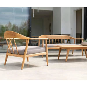 Hot Sale Modern All-Weather Garden Sofa Set <b>Furniture</b> Teak Wood Outdoor Patio <b>Furniture</b> for Hotel & Living Room -Rayyan - Product Image 2