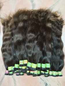 Extensions de cheveux alignées sur les cuticules du temple du vendeur brut vierge indien de haute qualité Faisceaux de couleur naturelle approuvés par les clients - Product Image 5