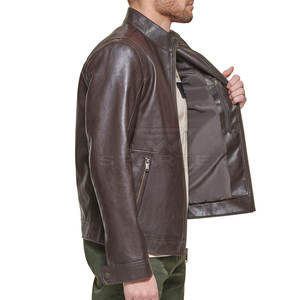 Respirant hiver chaud hommes veste en cuir tenue décontracté hommes veste en cuir à prix raisonnable - Product Image 5
