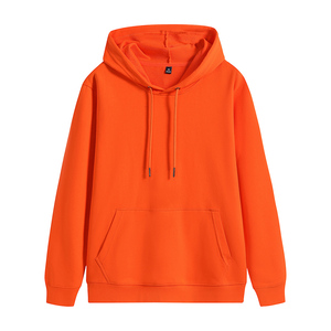 500 GSM coton épais blanc uni poids lourd surdimensionné sweats à capuche sans ficelle unisexe Logo personnalisé grande taille hommes sweats à capuche - Product Image 1