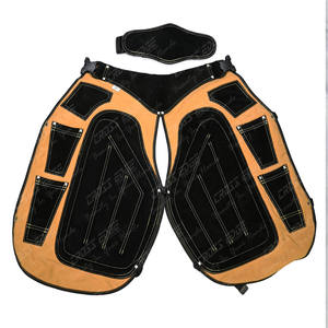 Vente en gros de chaps de maréchal-ferrant en cuir professionnel en toile patchs rembourrés en cuir durable tissu anti-déchirure ajustement facile conception personnalisée - Product Image 5