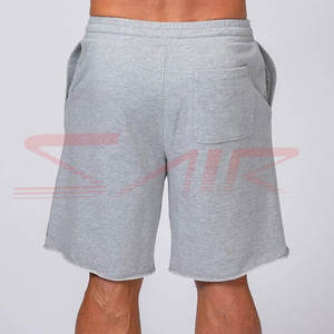 Shorts décontractés unis blancs pour hommes fabriqués en usine vente en gros Shorts de gymnastique pour hommes Shorts décontractés de gymnastique extensibles pour hommes à vendre - Product Image 1