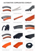 PE PP PA nylon double paroi TPEE ETFE FEP EVA plastique galvanisé flexible non fendu fermeture éclair fendue câble ondulé conduit