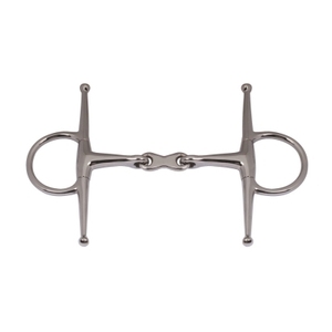 MARQUE ZONE Haute Qualité En Acier Inoxydable Pleine Joue Double Articulé Dr. Bristol Oeuf Butt Équestre Cheval tack Accessoires - Product Image 2