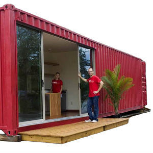 Casa contenedor seco de 40 pies con dormitorio usado y nuevo listo para enviar - Product Image 1