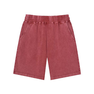 Shorts décontractés pour hommes, design haut de gamme 2026, haute qualité, 340 g/m², lavage à l'acide personnalisé, style vintage, 100 % coton, multicolores - Product Image 3