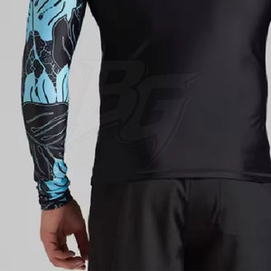 New Arrival Customized MMA Rash Guard Private Label Breathable Premium Quality Spandex/Polyester Fabric Low MOQ - Product Image 6
