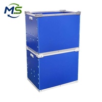 Protections d'angle ovales réutilisables en plastique recyclé, revêtement UV, pour conteneurs de stockage en feuille creuse, logistique industrielle