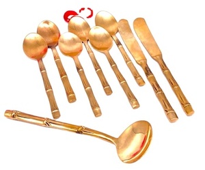 Elegante juego de espátula de cuchara con acabado de Color dorado de acero inoxidable elegante comedor creativo accesorios de café espejo para obsequios - Product Image 4