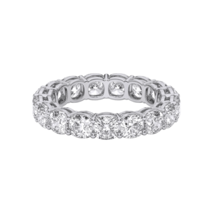 4.00 Carat E-F/VVS-VS Moissanite <b>Cushion</b> Cut Diamond Eternity Band <b>Ring</b> Made in 10K,14K,18K Solid Gold - Product Image 5