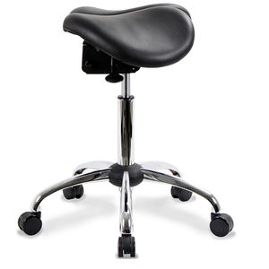 Modern 901SNV-2F Twin Saddle Stool Patent School Apartment Hospital Plastic Material - Product Image 3
